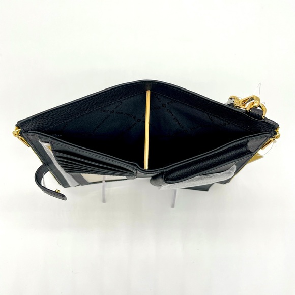 Michael Kors Lg Double Zip Wallet Wristlet Black - Picture 7 of 8